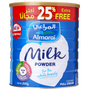 حليب بودرة مدعم كامل الدسم عبوة اقتصادية المراعي