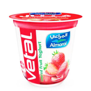 زبادي فيتال بطبقات الفواكه بنكهة الفراولة المراعي