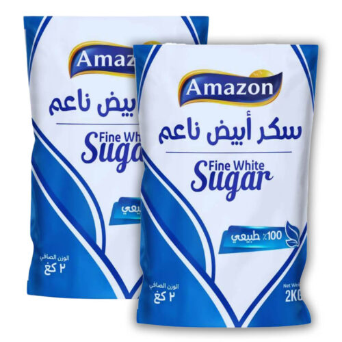 سكر أبيض ناعم أمازون 2x2كجم