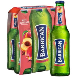 Barbican Peach Flavoured Non Alcoholic Malt Beverage 6x330ml