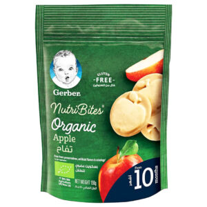 Gerber Baby Food Organic Nutri Bites Apple Biscuits from 10 Months 150g