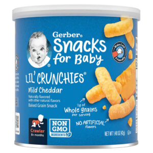 Gerber Crunchies Baked Corn Snack Mild Cheddar 42g