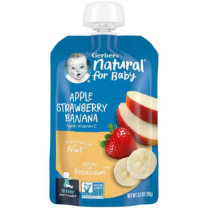 Gerber Natural for Baby Apple Strawberry Banana 99g