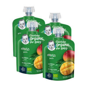 Gerber Organic Mango Baby Food from 6 Months 4x90g