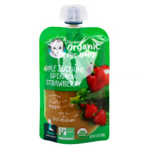 Gerber Organic for Baby, Apple Zucchini Spinach Strawberry 99g