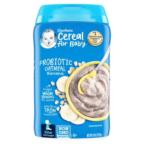 Gerber Probiotic Oatmeal Banana Cereal for Baby 227g