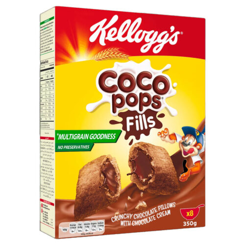 Kellogg's Coco Pops Fills Crunchy Chocolate Pillows With Chocolate Cream 350g