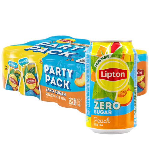 Lipton Zero Sugar Peach Ice Tea 15x150ml