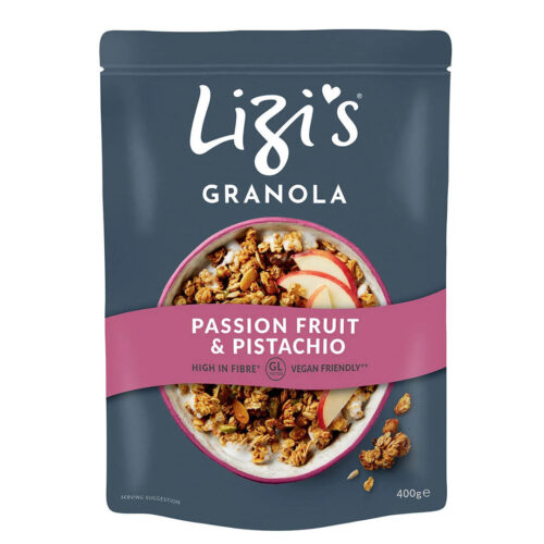 Lizi's Granola Passion Fruit And Pistachio Whole Grain Cereal 400g