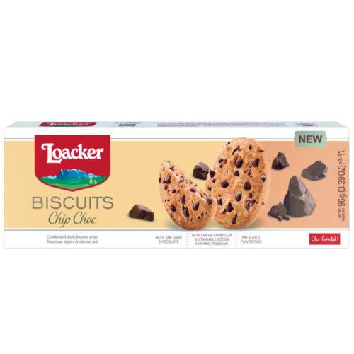 Loacker Dark Chocolate Chip Cookies 96g
