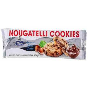 Merba Nougatelli Cookies Pack 175g