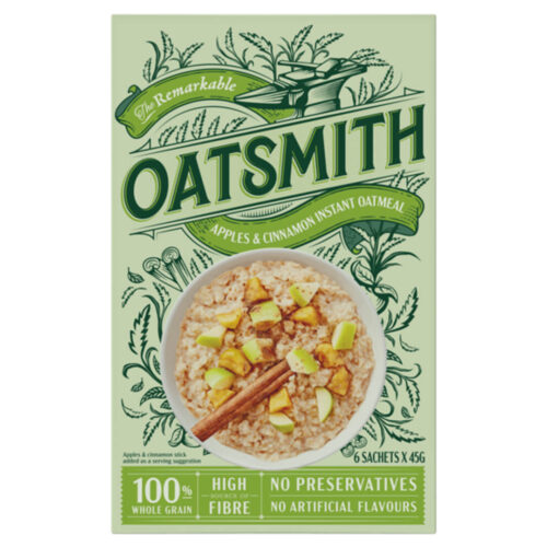 Oatsmith Apples and Cinnamon Instant Oatmeal 270g