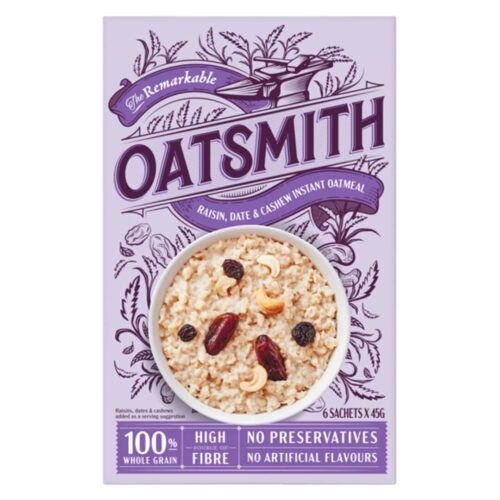 Oatsmith Raisin Date and Cashew Instant Oatmeal 270g