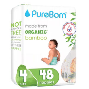 حفاضات بيور بورن رقم 4 إيكو بامبو العضوية