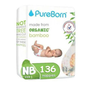 Pureborn Diaper Size 1 136pcs