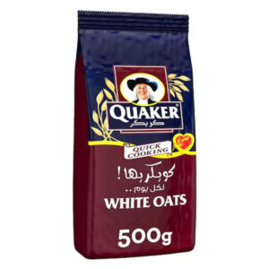 Quaker Quick Cooking White Oats 500g