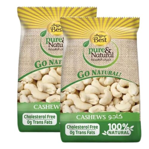 Best Pure and Natural Cashews Bag 2x150g
