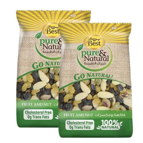Best Pure and Natural Raisin and Nut Bag 2x150g
