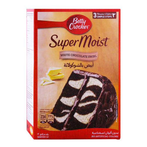 Betty Crocker Super Moist White Chocolate Swirl Cake Mix 500g