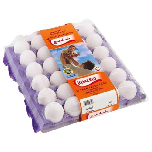 Khaleej White Medium Eggs 30pcs