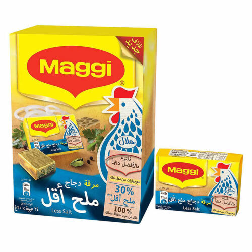 مرقة دجاج ماجي ملح أقل