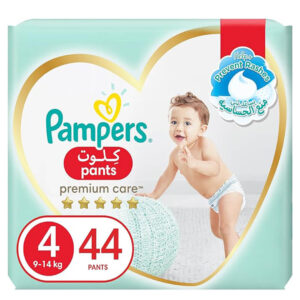 Pampers Premium Care Pants Diapers with Stretchy Sides for Better Fit Size 4(9-14 kg)