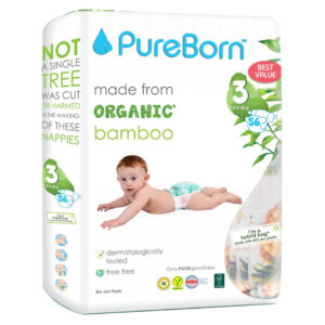 Pureborn Diaper Pants Value Pack Size 3 (5.5-8kg) 56pcs