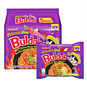 ساميانغ بولداك رامين نودلز سريعة التحضير بنكهة الفليفلة الصينية والليمون والدجاج الحار