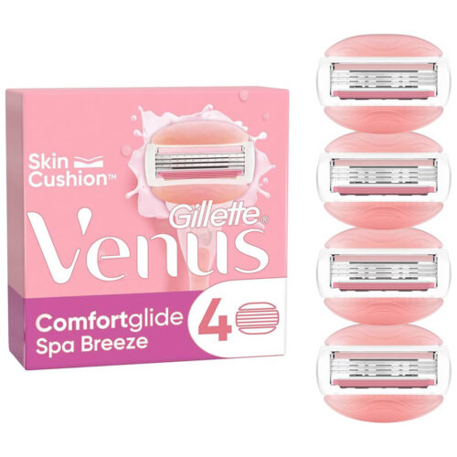 Gillette Venus Comfortglide Spa Breeze Women's Razor Blade Refills Pink 4pcs