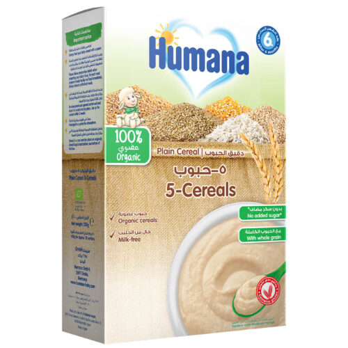Humana Plain Organic 5-Cereals 200g