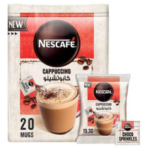 نسكافيه خليط قهوة كابوتشينو برغوة كريمية وزينة الشوكولاته