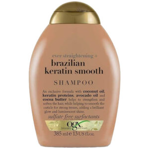 OGX Shampoo Ever Straightening Plus Brazilian Keratin Smooth New Gentle and PH Balanced Formula 385ml