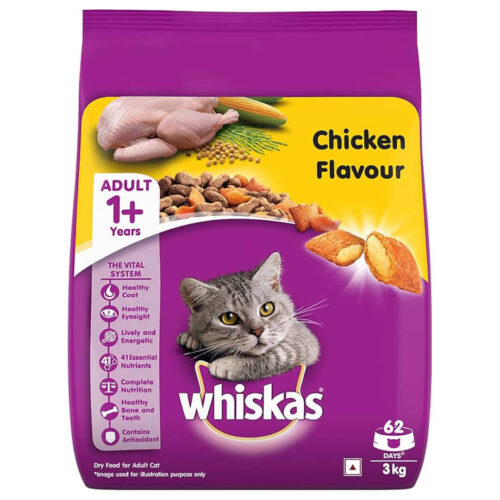 Whiskas Chicken Dry Cat Food 3kg