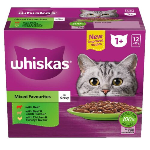 Whiskas Mixed Favourites Cat Wet Food 1 Year and Above 80g