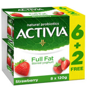 اكتيفيا زبادي كامل الدسم بنكهة الفراولة
