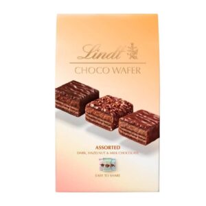 Lindt Choco Wafer Bag Assorted Dark Chocolate and Hazelnut and milk Chocolate 130g