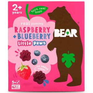 Bear Paws Raspberry And Blueberry 5x20g