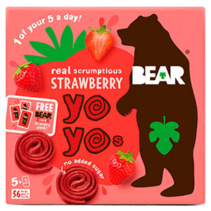 Bear Strawberry Pure Fruit Snacks 5 x 20g