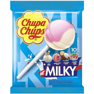 Chupa Chups Milky Lollipop Candy 120g