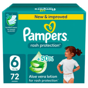 Pampers Rash Protection Taped Diapers Size 6 (13kg)