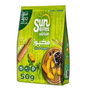 Sunbites Olive And Oregano Bread Bites 50g healthy snack