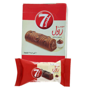 7 Days Cocoa Filling Swiss Roll 12x20g