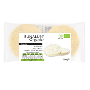 Bunalun Organic Rice Cakes with Yogurt 100g