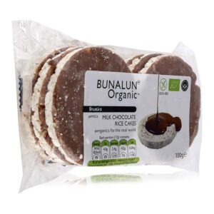 Bunalun Organic Milk Chocolate Rice Cakes 100g