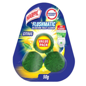 Harpic In-Cistern Toilet Cleaner Block Value Pack Citrus 50g