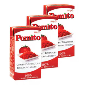 Pomito Chopped Tomatoes 3 x 500g - Natural Organic Tomatoes
