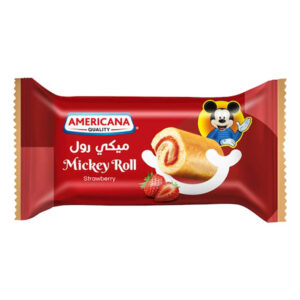 Americana Swiss Roll- Strawberry Mickey Mouse Edition 20g
