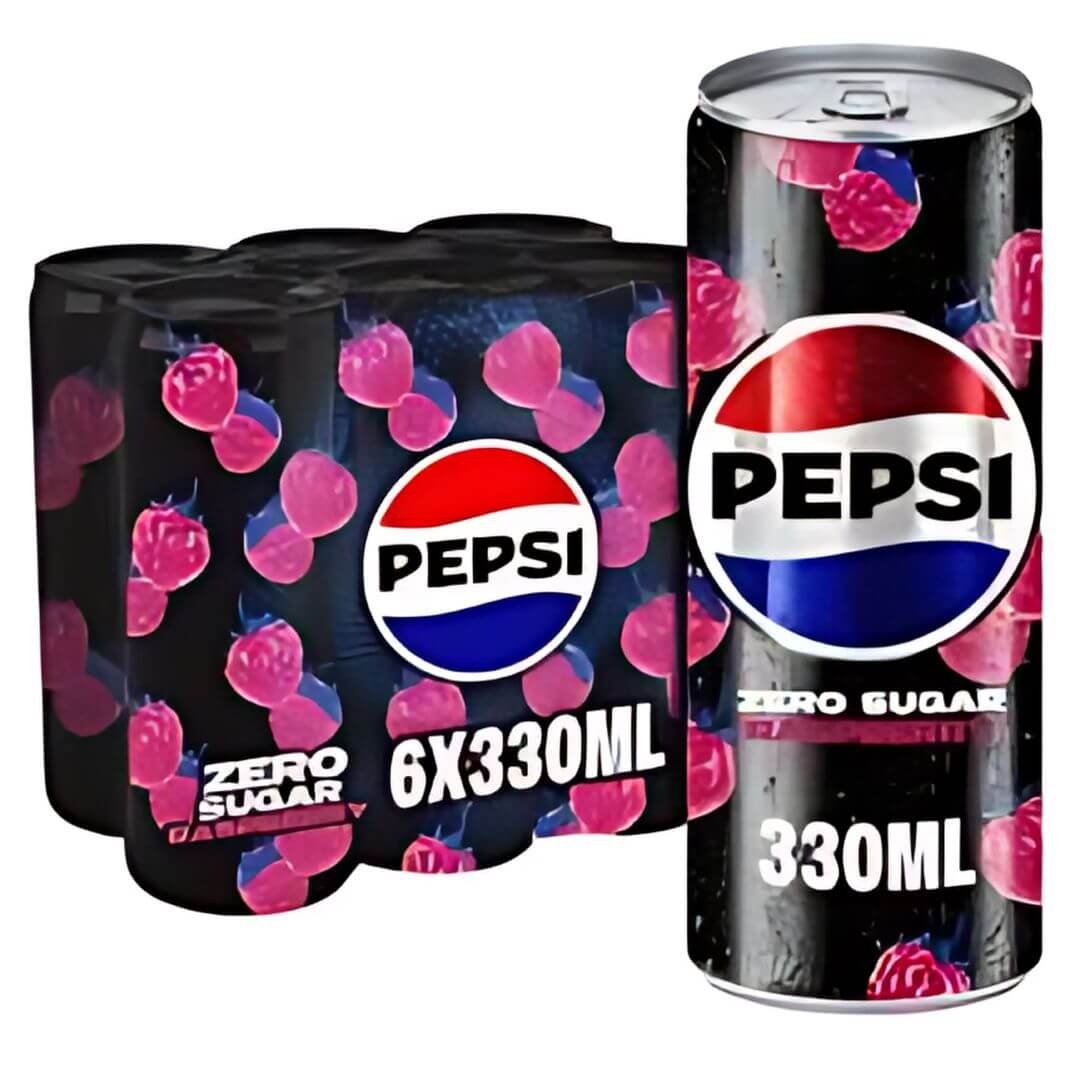 بيبسي زيرو بالتوت 330 مل × 6 حبات