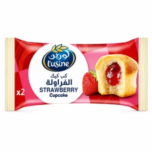لوزين كب كيك بالفراولة