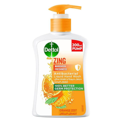 Dettol Zing Mandarin Freshness Liquid Hand Wash 200ml